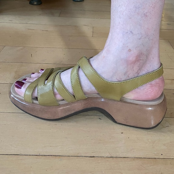 Dansko Women's Leather Strappy Sandal Wedge- 41 - Picture 6 of 7